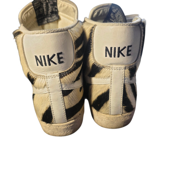 Nike Blazer Mid Zebra Pony Hair Women's 6.5 Y2K Animal Print 2007 - Picture 7 of 10